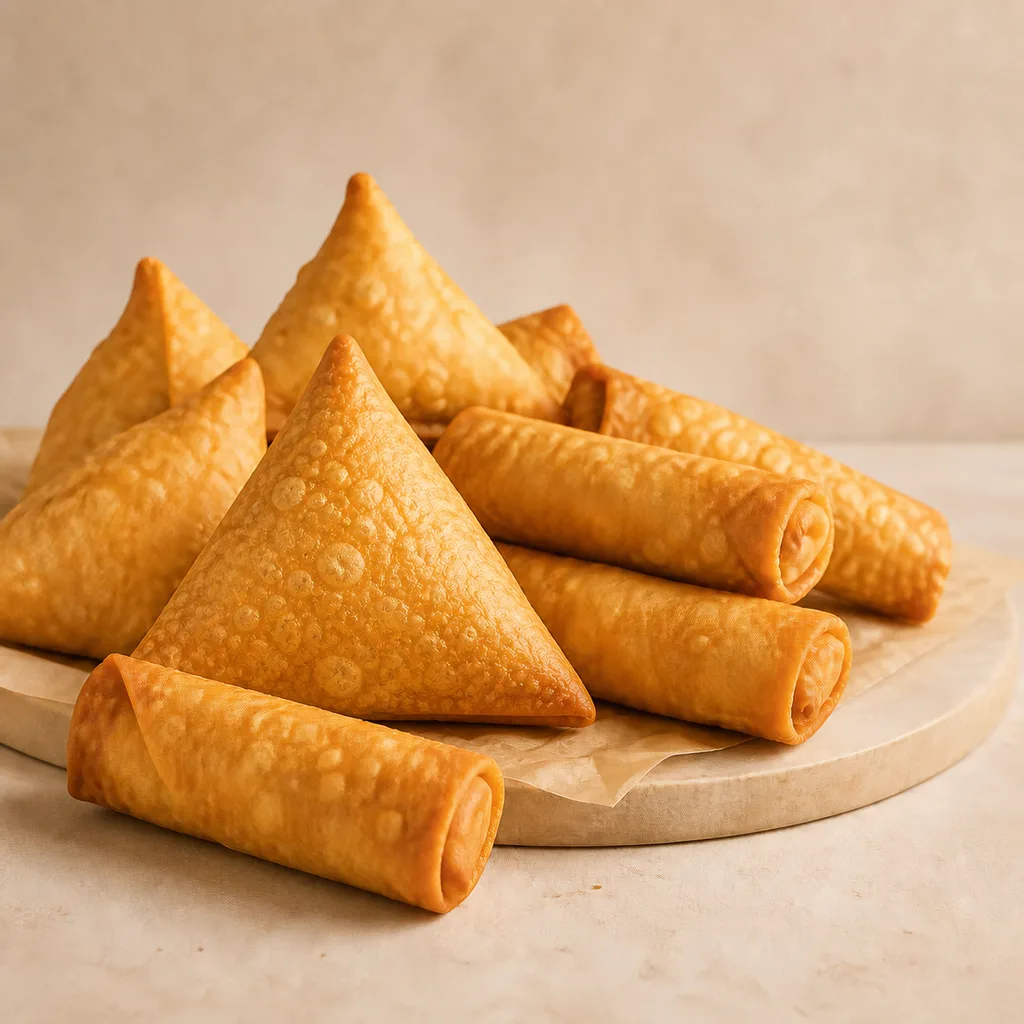 A colourful selection of savoury food products